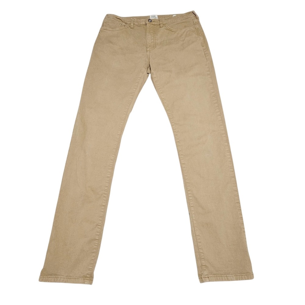 Flint and Tinder Pants Mens Size 33 Slim Fit 5-pocket 365 Stretch Khaki Tan FLAW